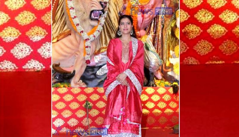 Kajol celebrates her puja in Mumbai with family