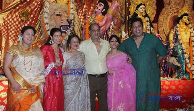 Kajol celebrates her puja in Mumbai with family