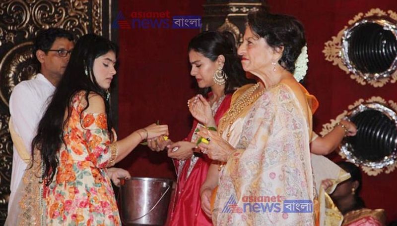 Kajol celebrates her puja in Mumbai with family