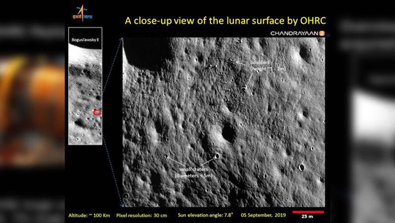 Chandrama's surface photo released, Chandrayaan-2 orbiter sent to ISRO