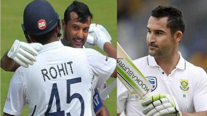 rohit sharma mayank agarwal and dean elgar done test record together rohit sharma mayank agarwal and dean elgar done test record together
