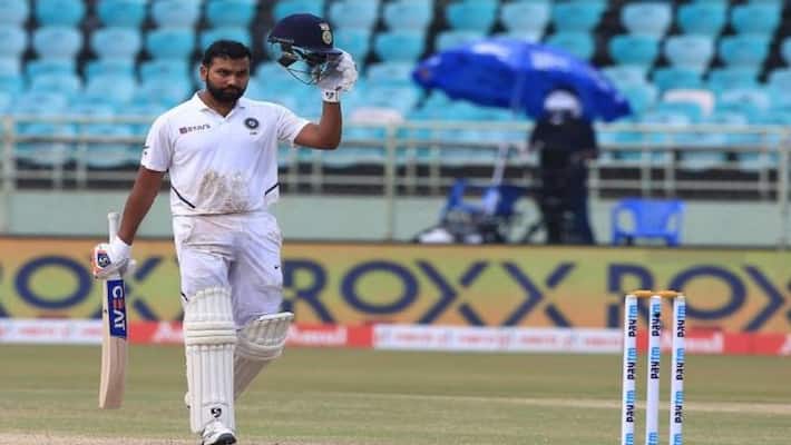 Rohit sharma creates a news record by hitting 13 sixes in a test match Rohit sharma creates a news record by hitting 13 sixes in a test match