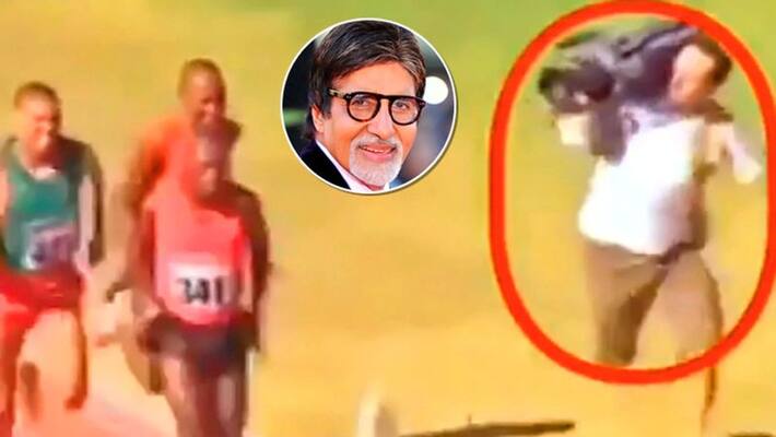 Amitabh Bachchan posted a video of the cameraman covering the athlete Amitabh Bachchan posted a video of the cameraman covering the athlete