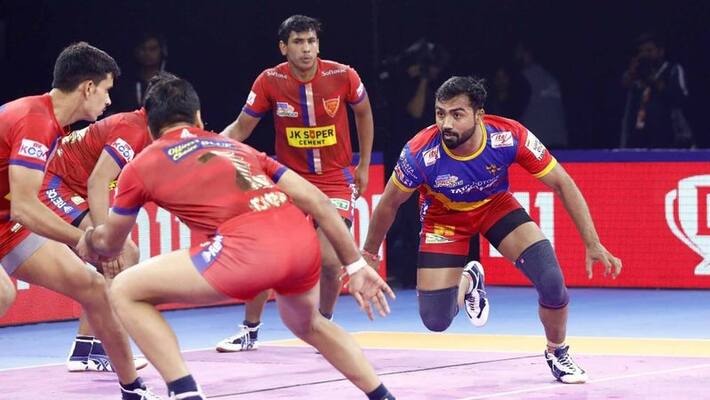 PKL 7 Monu Goyat Super 10 on return fires UP Yoddha into the playoffs PKL 7 Monu Goyat Super 10 on return fires UP Yoddha into the playoffs