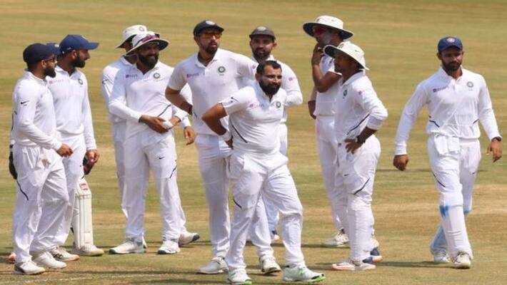 Indian comfortably beat South Africa in the Vishakhapattanam test by 203 runs Indian comfortably beat South Africa in the Vishakhapattanam test by 203 runs