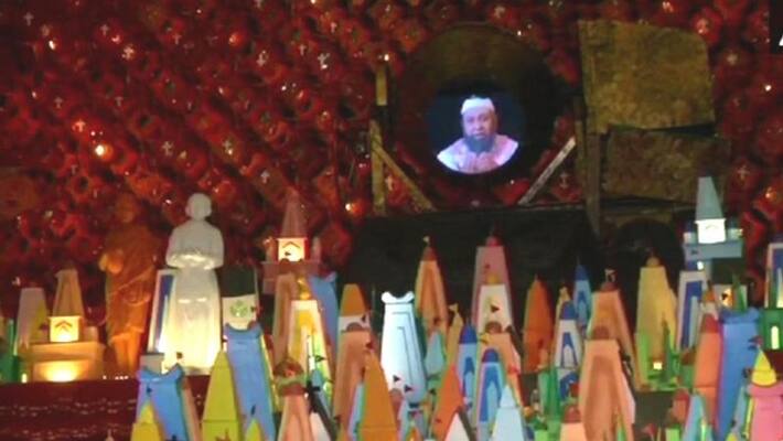 Why azan played in durga mandap coplained filled against 33palli Why azan played in durga mandap coplained filled against 33palli