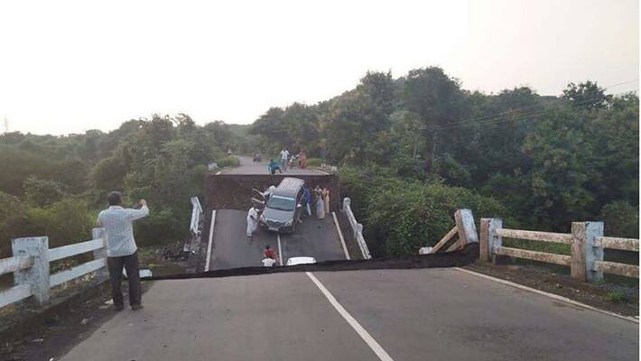 Cars Damaged After 60-Feet Bridge Collapses in Gujarat's Junagadh Cars Damaged After 60-Feet Bridge Collapses in Gujarat's Junagadh