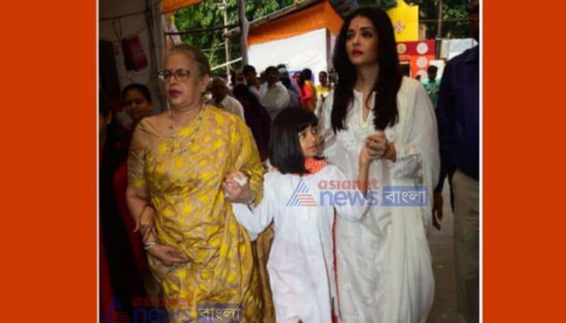 পুজোর আমেজে শেষ বেলায় গা ভাসালেন ঐশ্বর্য রায়।