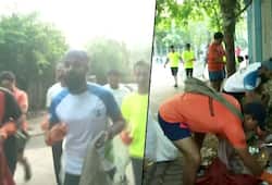 India's first plogger Ripu Daman Bevli commences plogging run in Kolkata