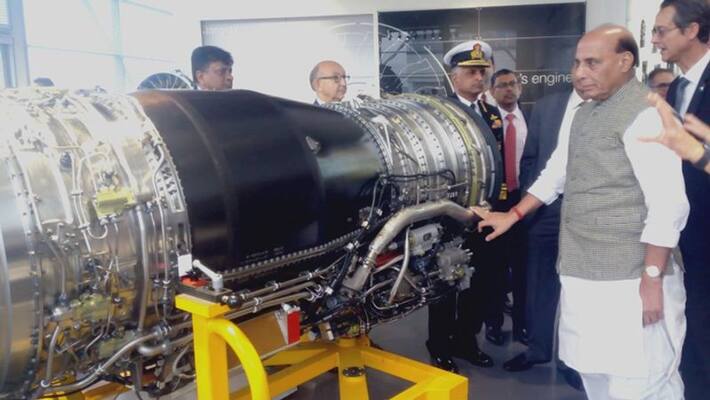 rajnath singh visits SAFRAN the engine making facility for Rafale fighter jet in Paris France rajnath singh visits SAFRAN the engine making facility for Rafale fighter jet in Paris France