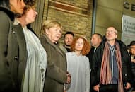 Angela Merkel joins unity protest against firing at jewish prayer meet
