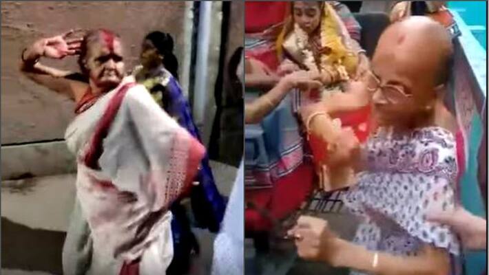 Video of Vasan dance of 85 years old lady goes viral Video of Vasan dance of 85 years old lady goes viral