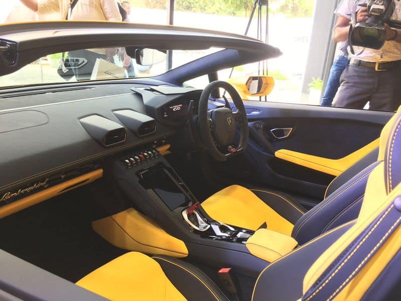 Lamborghini huracan evo spider super car launched in India