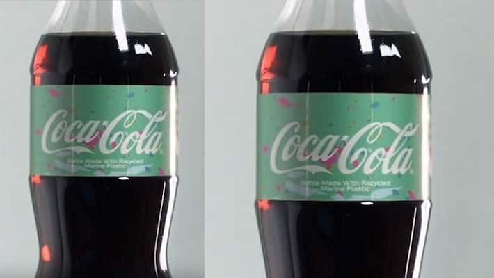Coca-Cola made green bottle from plastic waste of 84 beaches Coca-Cola made green bottle from plastic waste of 84 beaches