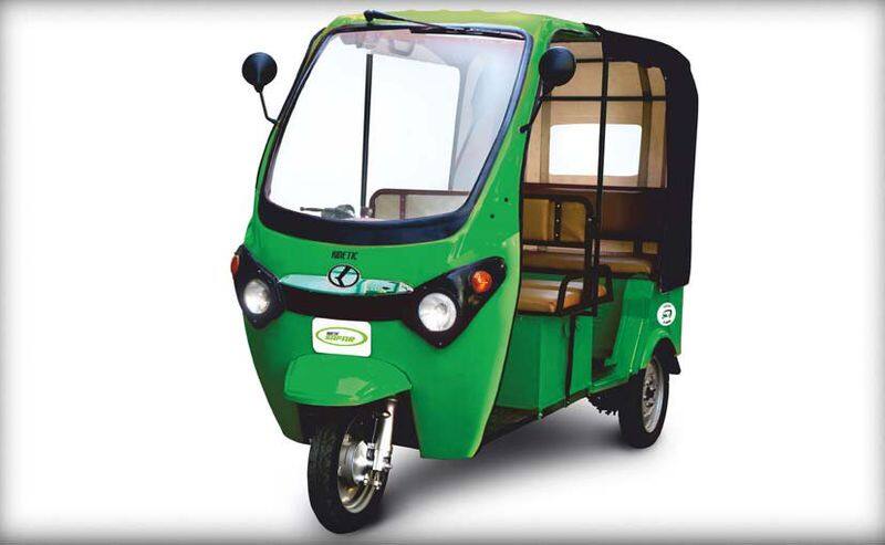 Kinetic Safar electric goods rickshaw launch in India