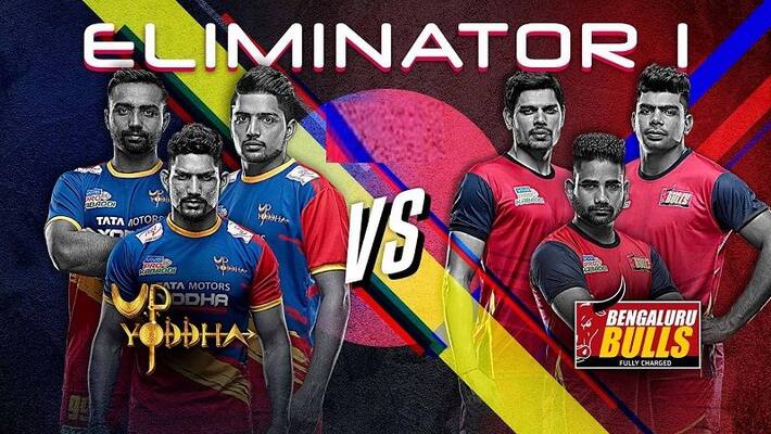Pro kabaddi 2019 bengaluru bulls vs up yodha face in eliminator Pro kabaddi 2019 bengaluru bulls vs up yodha face in eliminator