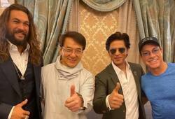 Shah Rukh Khan poses with Jackie Chan, Jason Momoa, Jean-Claude Van Damme (In Pics)