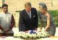 Dutch royal couple pays tribute to Mahatma Gandhi at Rajghat