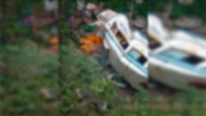 five dead after bus falls in valley in east godavari district five dead after bus falls in valley in east godavari district