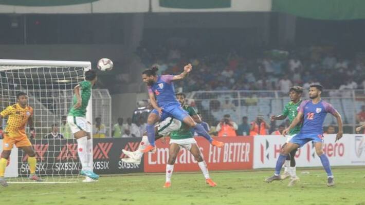 Bangladesh hold India with a 1-1 draw at Salt Lake Stadium Kolkata Bangladesh hold India with a 1-1 draw at Salt Lake Stadium Kolkata