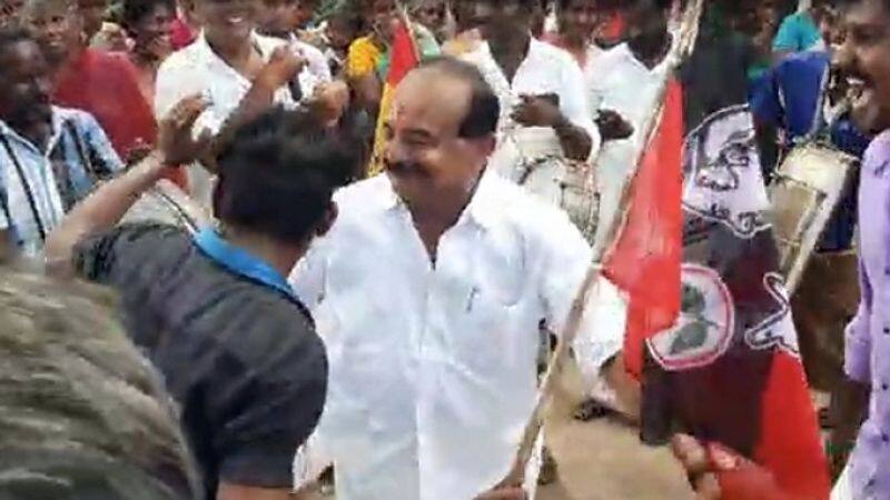 minister karupannan danced in election campaign