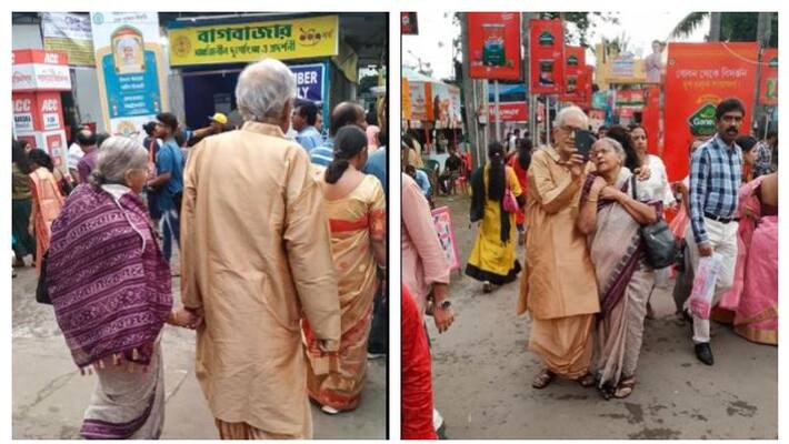 Old couple from Kolkata gets viral on social media Old couple from Kolkata gets viral on social media