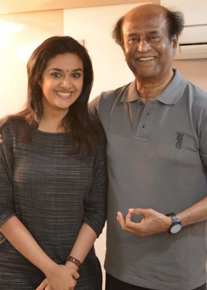 సూపర్ స్టార్ రజినీకాంత్ తో కీర్తి సురేష్