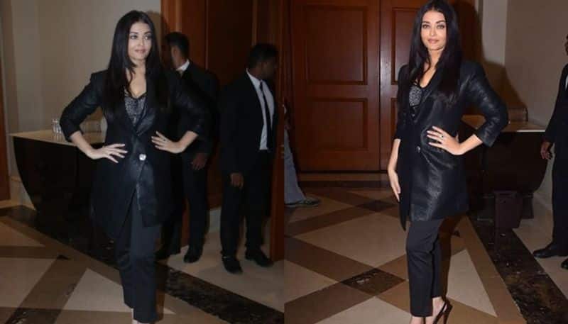 Aishwarya Rai Bachchan looks in black