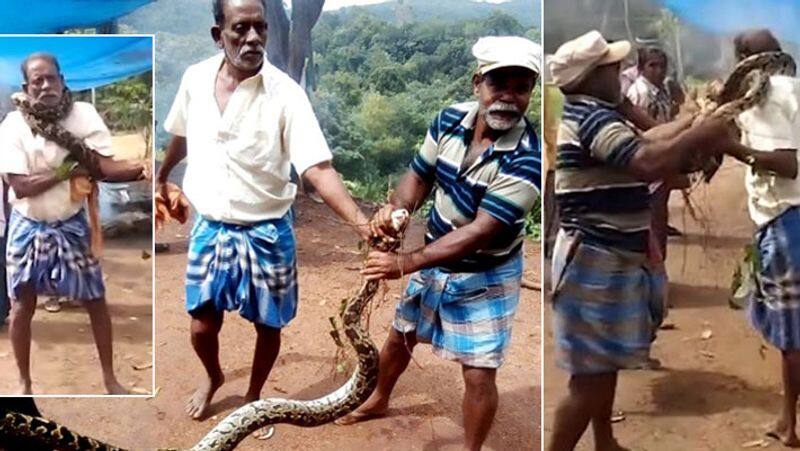 Python Coils Itself Around Kerala Man's Neck In Horrifying Video