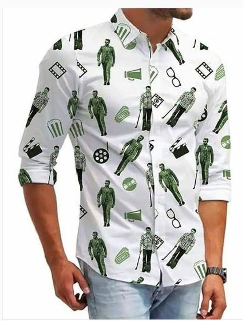 Sandalwood darshan imprint shirt  viral on social media