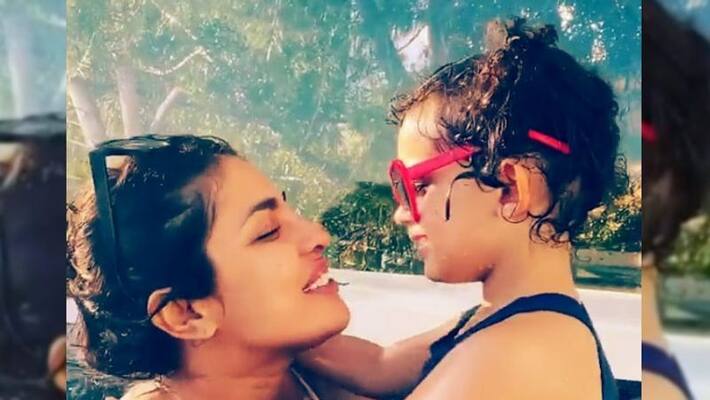 Priyanka chopra's pool video going viral on social media Priyanka chopra's pool video going viral on social media