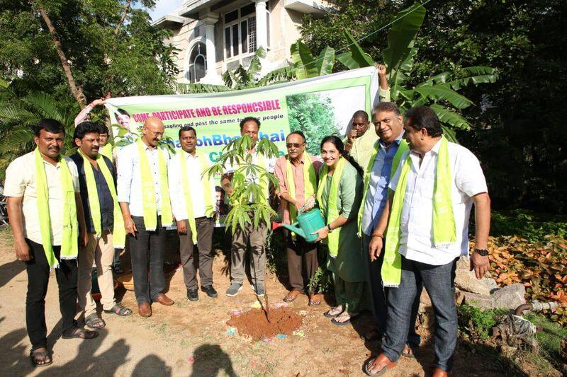 Tollywood celebrities Participated in Green India Challenge