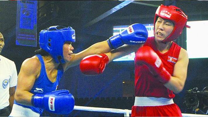 Mary Kom responds to Zarine's challenge, "beat many times yet giving challenge" Mary Kom responds to Zarine's challenge, "beat many times yet giving challenge"