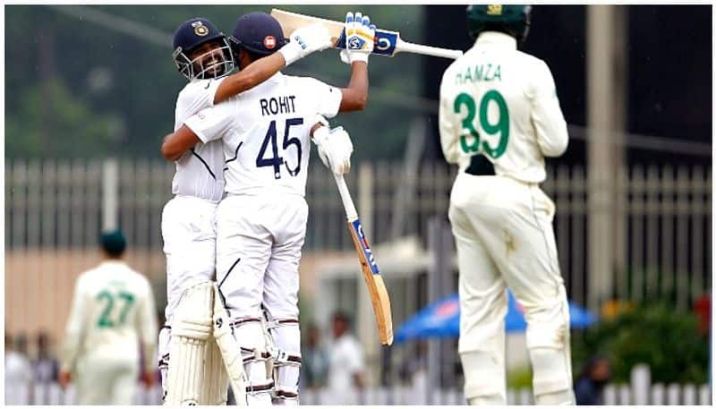 india declare for 497 runs in first innings of last test against south africa