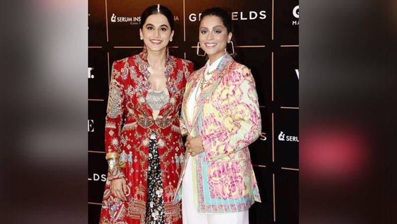 साउथ फिल्मों से बॉलीवुड तक का सफर तय करने वाली एक्ट्रेस तापसी पन्नू ने भी शो में शिरकत की। इस दौरान वे किसी दुल्हन से कम नहीं लग रही थीं। इनके साथ इवेंट में पॉपुलर यूट्यूबर-कॉमेडियन-एक्ट्रेस और होस्ट लिली सिंह भी नजर आईं।