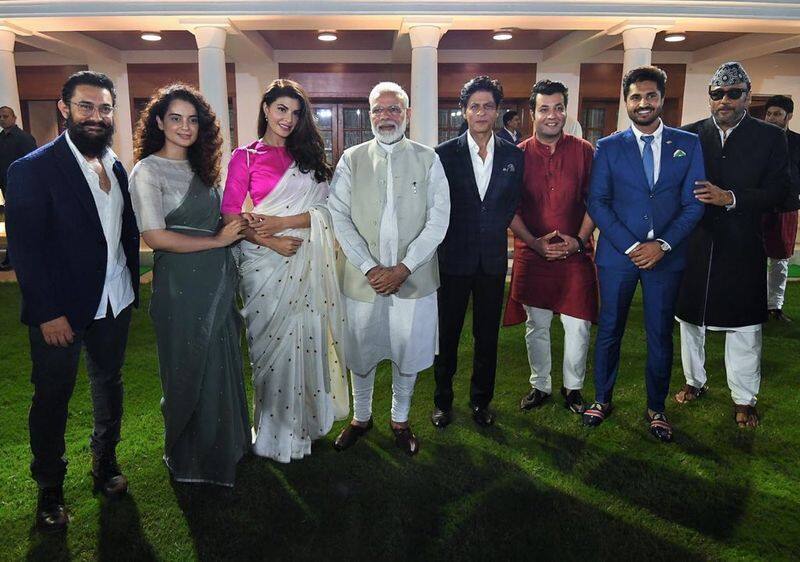 Indian Actresses Selfie with PM Narendra Modi