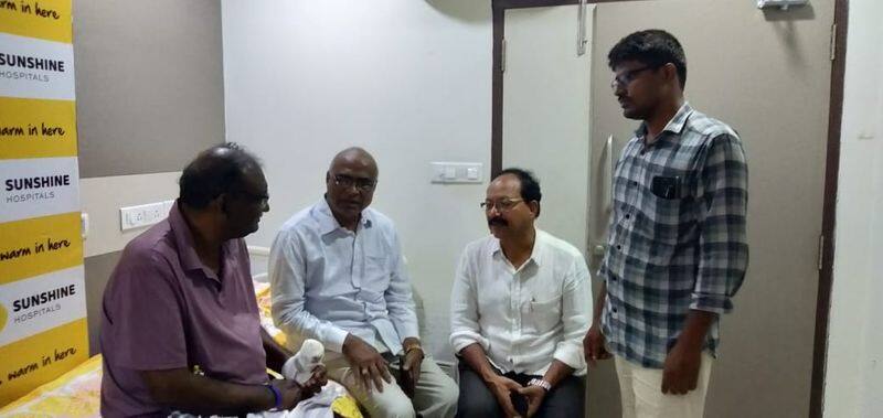 Telangana bandh: RTC JAC leaders meets New Democracy leader Ranga Rao