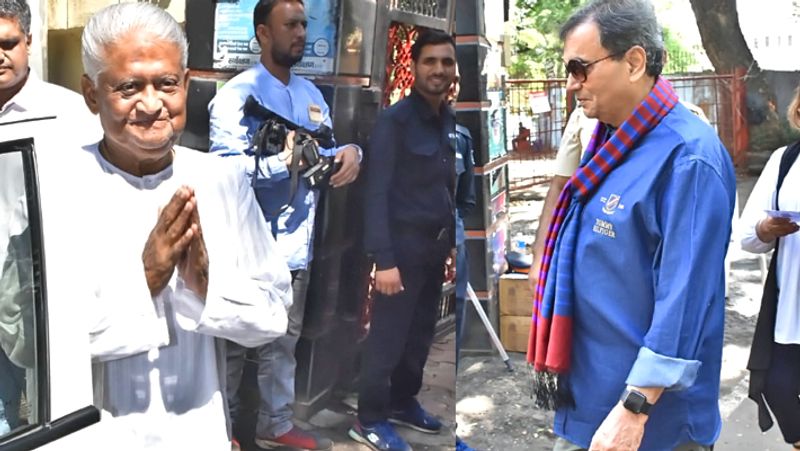 म्यूजिक डायरेक्टर प्यारेलाल और डायरेक्टर सुभाष घई ने भी किया मतदान।