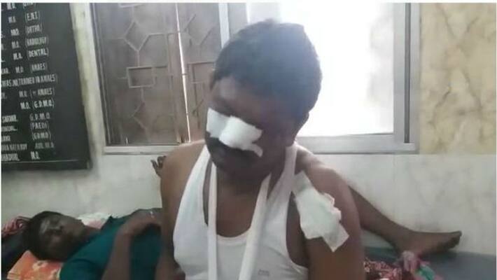 TMC leader allegedly beaten by a leader of his own party in Basanti TMC leader allegedly beaten by a leader of his own party in Basanti
