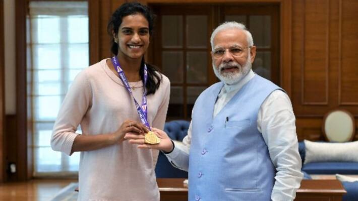 PV sindhu definitely go and have ice cream with the PM Modi says father PV Ramana ckm PV sindhu definitely go and have ice cream with the PM Modi says father PV Ramana ckm
