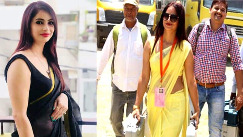 Reena Dwivedi Officer in yellow sari returns, this time in pink for byelection