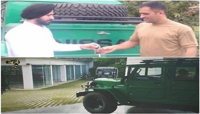 Ms dhoni buys Indian army nissan jonga vehicle