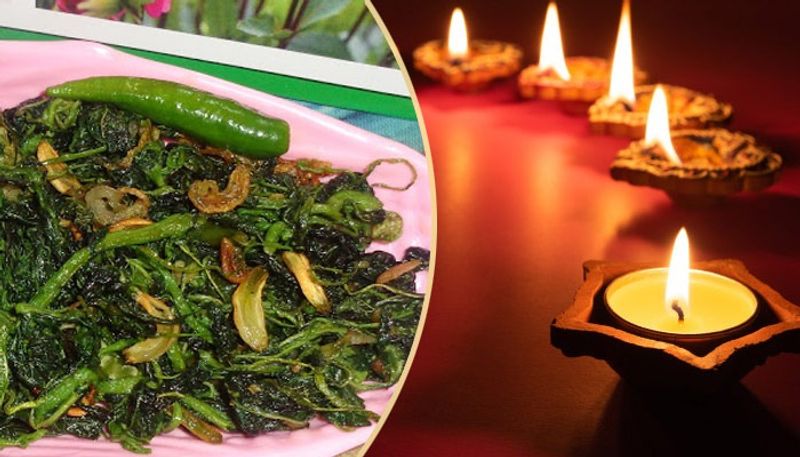 On Bhoot Chaturdashi 14 lamps lit at homes to appease spirits of past 14 generations of ancestors bmm