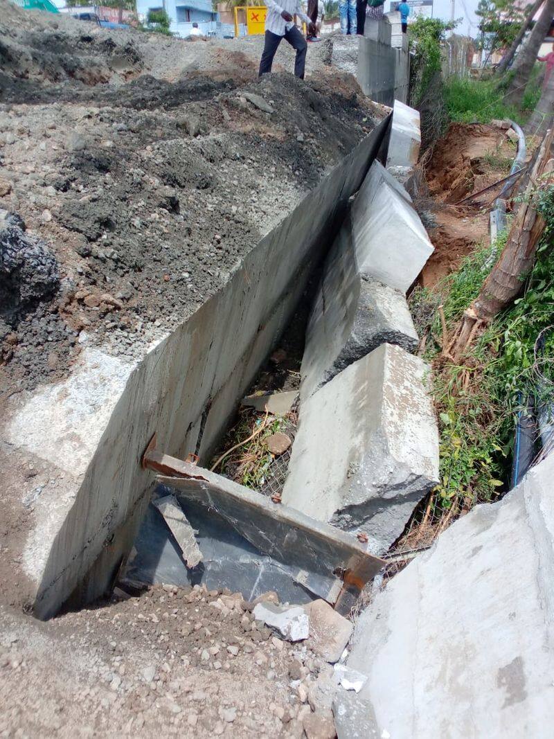 govt officials answered differently for why bridge broke down in covai