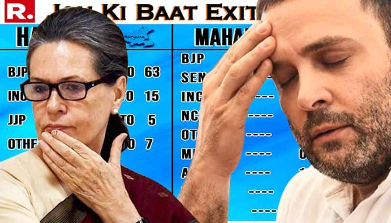 Exit polls show exit door for implosive Congress. Grand old party reduced to rubble?