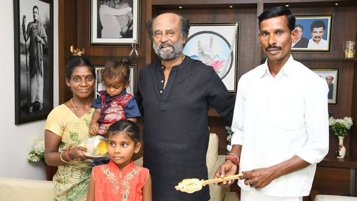 Rajnikanth fulfills his promises and gives keys to the beneficiaries Rajnikanth fulfills his promises and gives keys to the beneficiaries