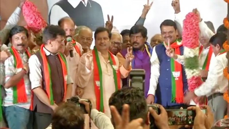 Assembly Elections: Photos of celebrations after the results in Maharashtra and Haryana