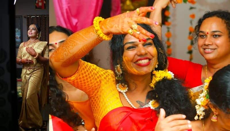 seema vineeth transgender haldi celebration