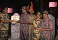 Siliguri: BSF, Bangladesh troops exchange sweets at Indo-Bangladesh border on Diwali