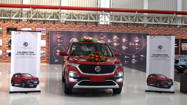 MG motors delivers 700 hector car on deepavali festival occasion MG motors delivers 700 hector car on deepavali festival occasion